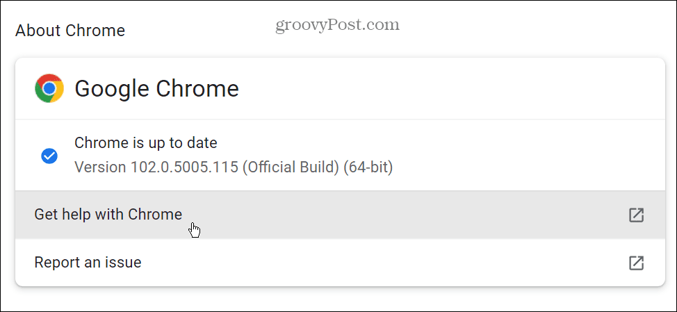 actualizați Chrome