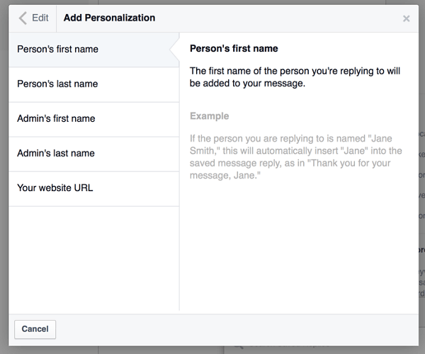 facebook adaugă personalizare