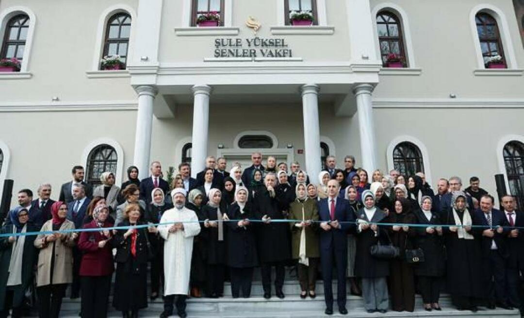 Clădirea de servicii a Fundației Şule Yüksel Şenler a fost deschisă sub conducerea preşedintelui Erdoğan