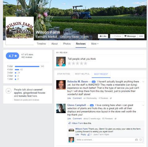 recenzii ale paginii de facebook