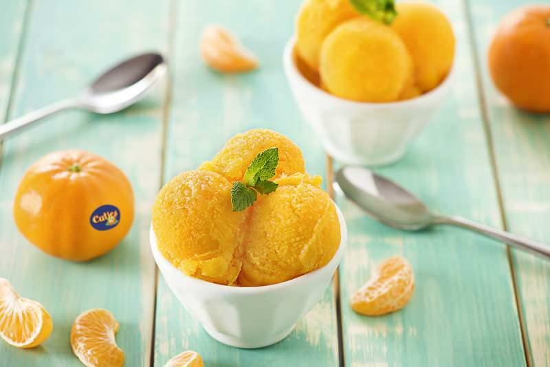 Înghețată cu mandarine