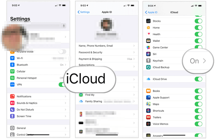 Configurare iCloud Keychain iOS