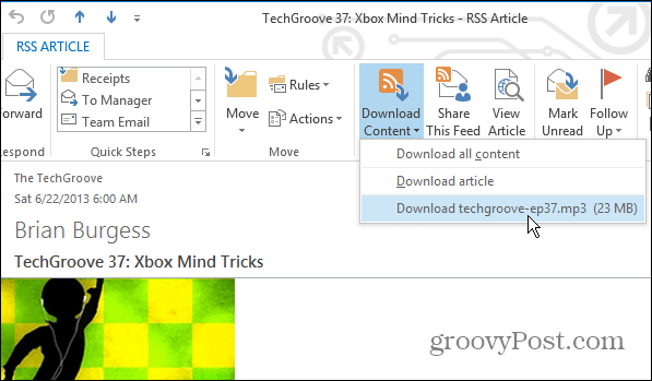 Cum să vă abonați la podcasturi în Microsoft Outlook