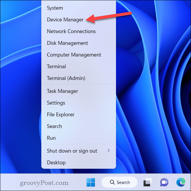 Deschideți Manager dispozitive în Windows 11