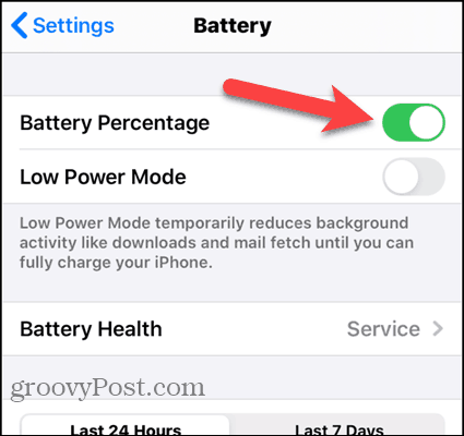 Activați Procentajul bateriei pe iPhone 7