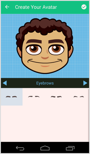 bitmoji personalizează avatarul