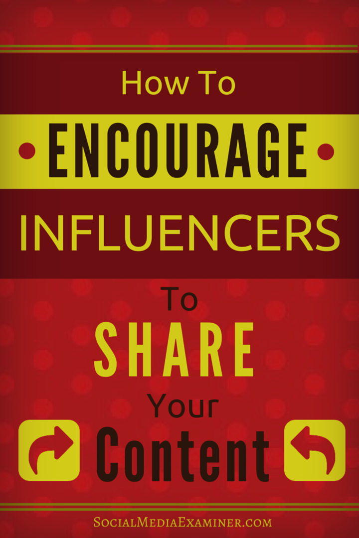 Cum să încurajezi influențatorii să-ți partajeze conținutul: examinator de rețele sociale