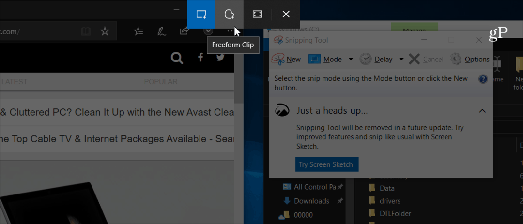 Prindeți și notați capturile de ecran cu noul instrument Snip & Sketch de pe Windows 10
