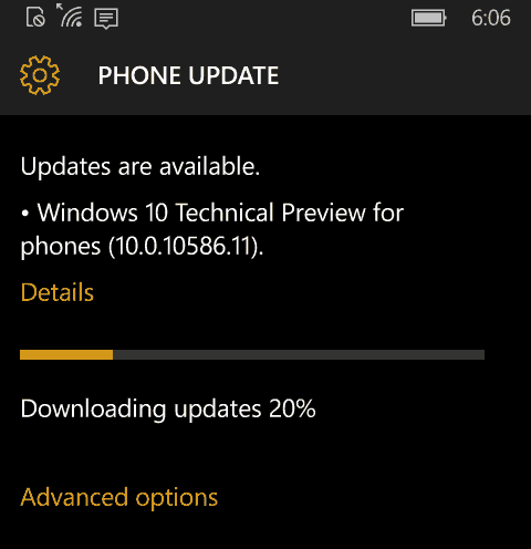 Windows 10 Mobile Preview Build 10586 Disponibil acum