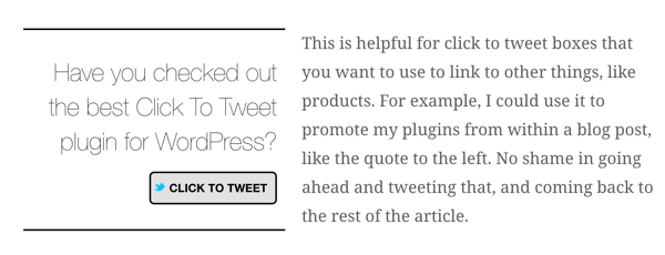 Pluginul mai bun Click to Tweet pentru WordPress vă permite să inserați casete click to tweet în postările de pe blog.