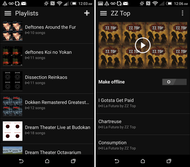 Microsoft Groove Music pe Android 