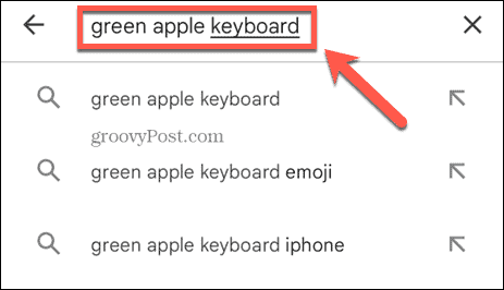 caută tastatura măr verde