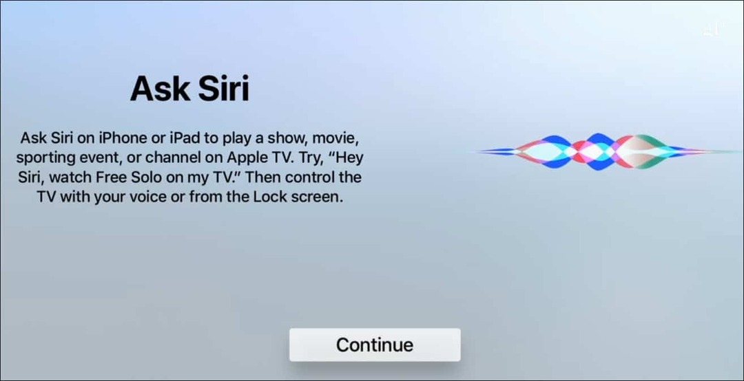 Întrebați Siri Apple TV