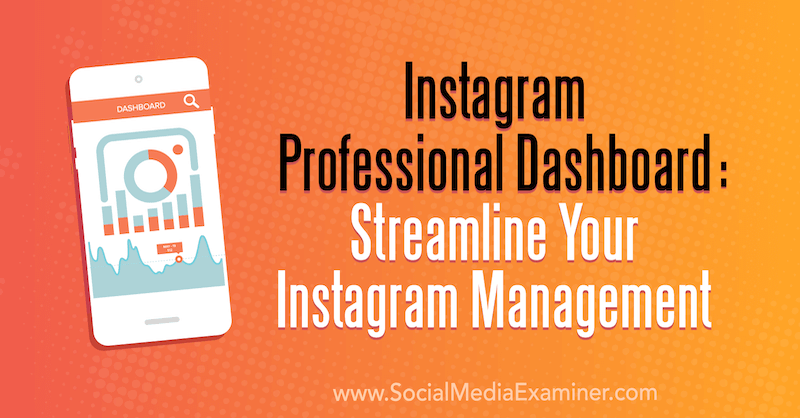 Tabloul de bord profesional Instagram: eficientizați-vă managementul Instagram de Naomi Nakashima pe Social Media Examiner.