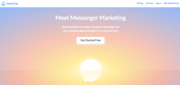 ManyChat este o opțiune pentru dovedirea serviciului clienți prin chatbots Messenger.