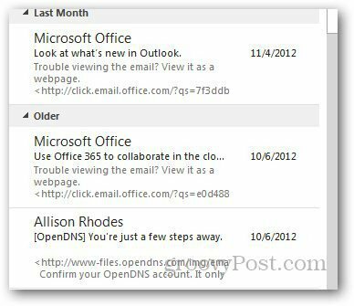 Previzualizare mesaje Outlook 5