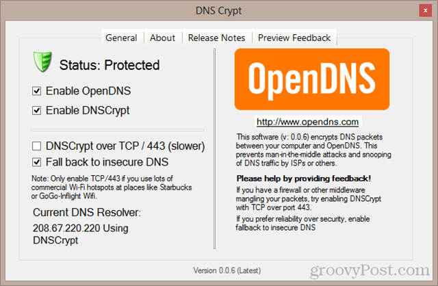 Panoul de control al criptelor DNS
