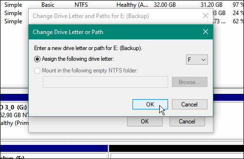 ok schimbați o literă de unitate pe Windows 11