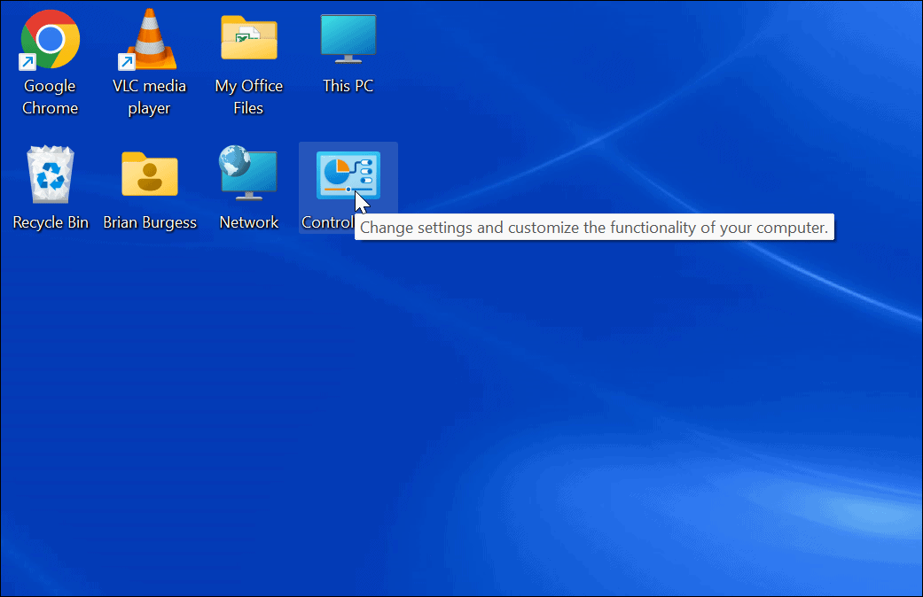 Afișarea pictogramei de pe desktop