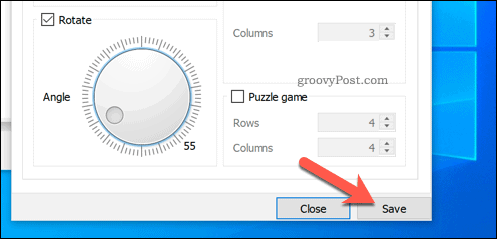 Salvarea rotațiilor în VLC pe Windows
