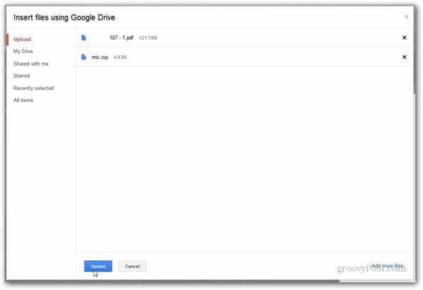 trimiteți cu Google Drive Drive