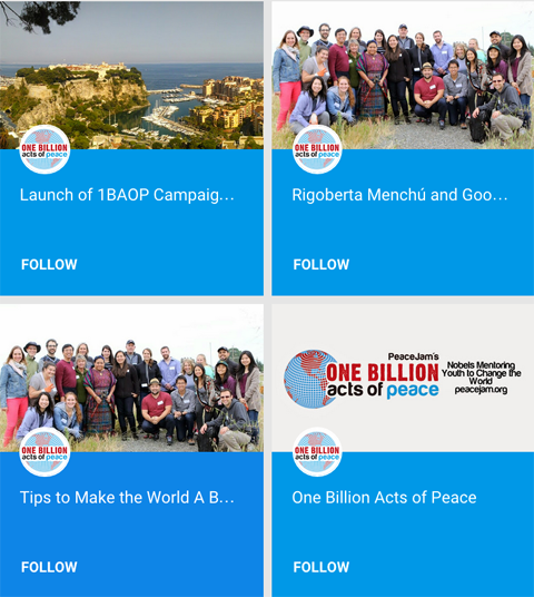 1 miliard de acte de pace colecții google +