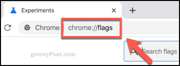 Meniul cu steaguri Chrome accesat din bara de adrese