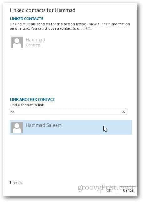Cum să îmbinați mai multe contacte în Outlook 2013