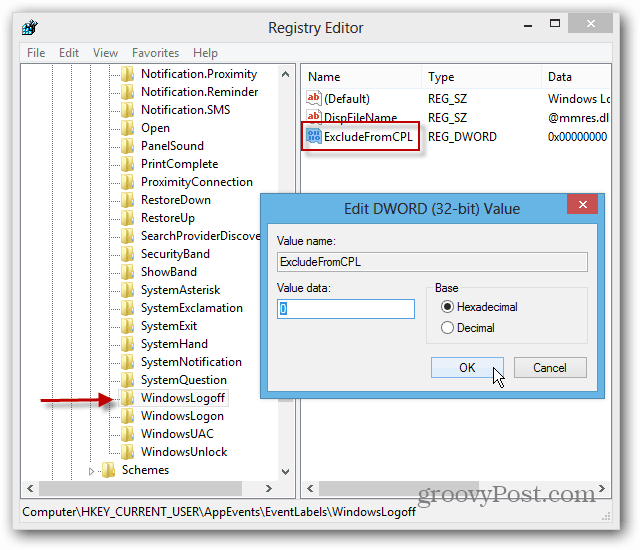 Cum să personalizați sunetele de închidere, deconectare și deconectare a Windows 8