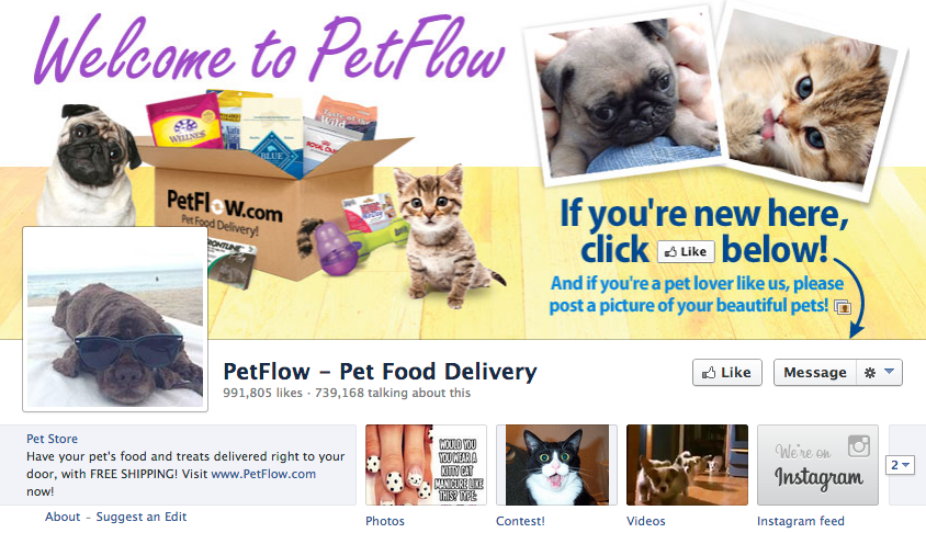 pagina de facebook petflow
