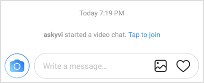 Chat video live Instagram Atingeți pentru a vă conecta