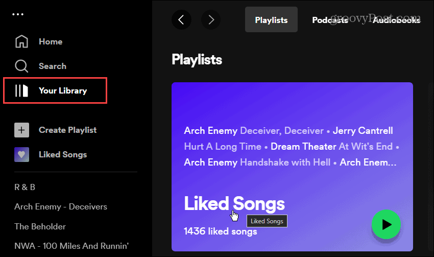 Sortați melodiile apreciate pe Spotify