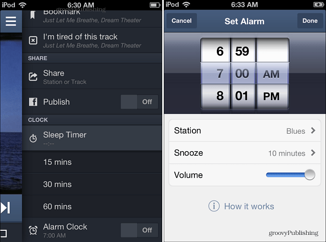 Utilizați ceasul de alarmă Pandora pe Android și iPhone