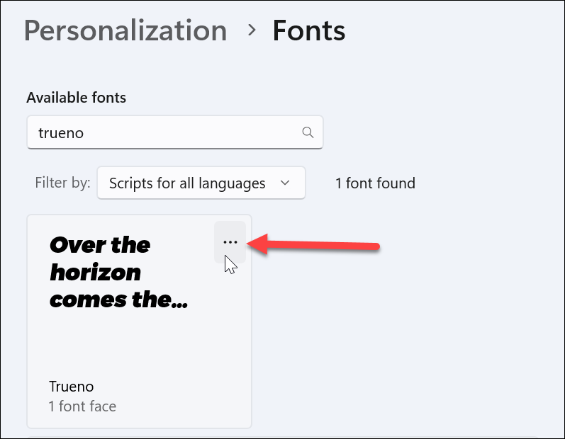 Instalați sau dezinstalați fonturi pe Windows 11