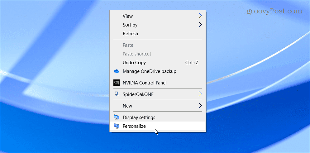 personalizați Windows 10