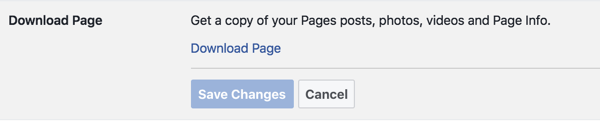 Urmați instrucțiunile pentru a solicita arhiva paginii dvs. de Facebook.