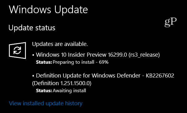 Windows 10 Previzualizare Build 16299