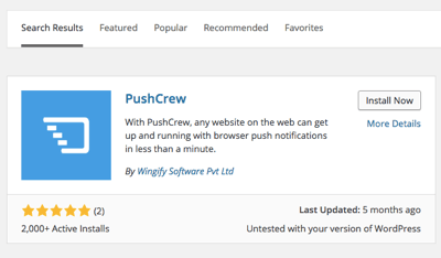 plugin pushpress pentru wordpress