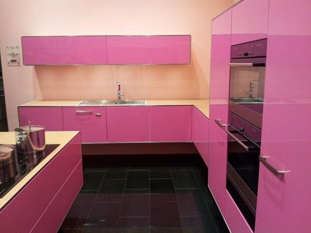 idei de decorare a bucătăriei roz