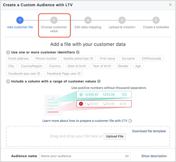 Facebook creează audiență personalizată cu LTV