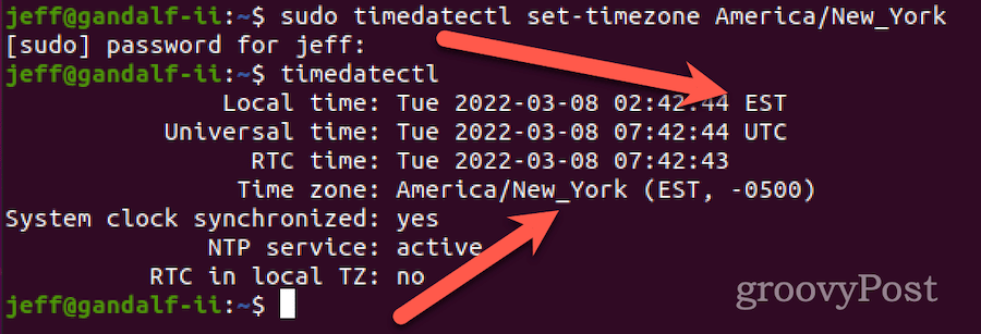 cum să setați fusul orar în linux folosind timedatectl