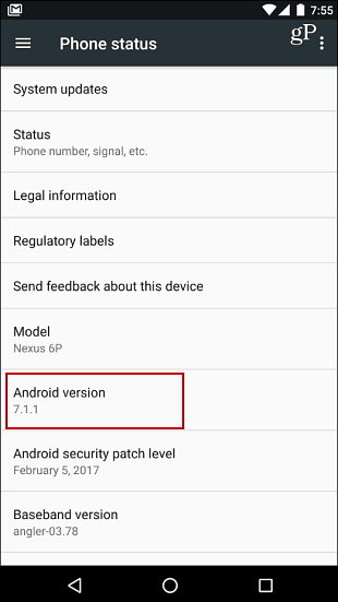 versiunea Android