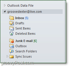 contul dvs. live sau hotmail adăugat la Outlook prin conector