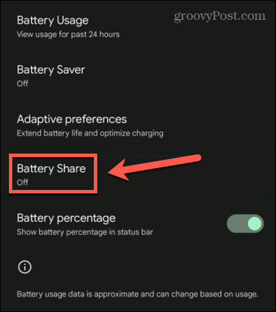 partajarea bateriei Android