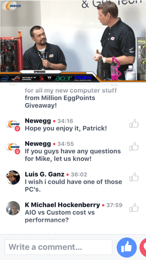 La BlizzCon, Newegg găzduiește o transmisie Facebook Live pe construirea unui PC pregătit pentru VR.