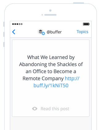 Daily by Buffer este o modalitate simplă de a descoperi și de a partaja conținut excelent. 