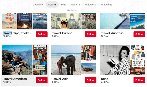 Sfaturi despre cum să vă îmbunătățiți acoperirea Pinterest, exemplul 1, sfaturi de călătorie Endless Bliss, forumuri Pinterest regiune organizată