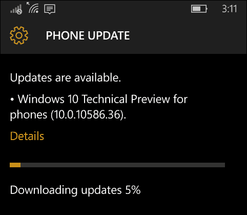 Windows 10 Mobile Insider Build 10586.36 Disponibil acum