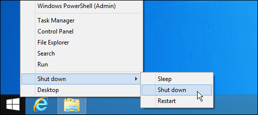 Oprirea butonului Start Windows 8.1
