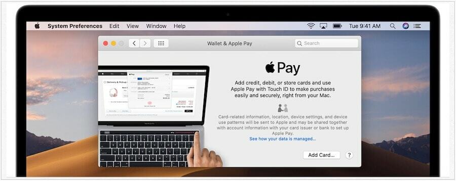 MacOS adaugă Apple Pay